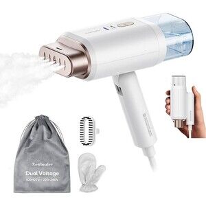Newbealer Dual Voltage Travel Steamer - 120V/220V Handheld Steamer for Clothes,